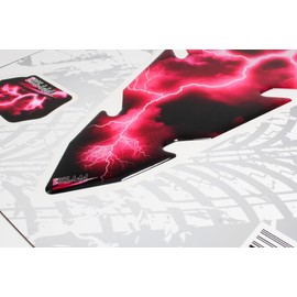 BIKE-label Tank Pad 3D Motorcycle Sticker Tank Protection Flash Pink Purple X502354VA