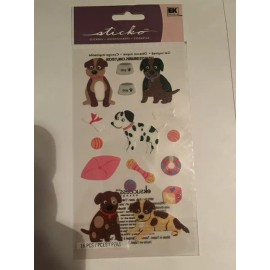 Sticko 16 PC Puppy stickers