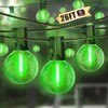 LAMPHOME LED Outdoor String Light, 26Feet Patio Lights with 12+1