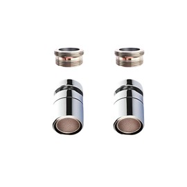 360° Swivel Faucet Aerator, Solid Brass Aerator For Sink Faucet, Sink Aerator,Fits 15/16'' Male & 55/64'' Female Thread(2 Sets)