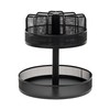 Mind Reader 2-Tier Snack Carousel, Countertop Organizer, Snack Tray, Breakroom,