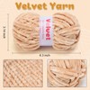 Soft Velvet Chenille Yarn for Crocheting & Knitting - Bulky