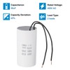 PATIKIL 2 Pcs 50uF CBB60 Running Capacitor with 2 Wires,
