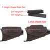 Leather Buttstock Shell Holder, Gun Stock Cover Cheek Rest Riser