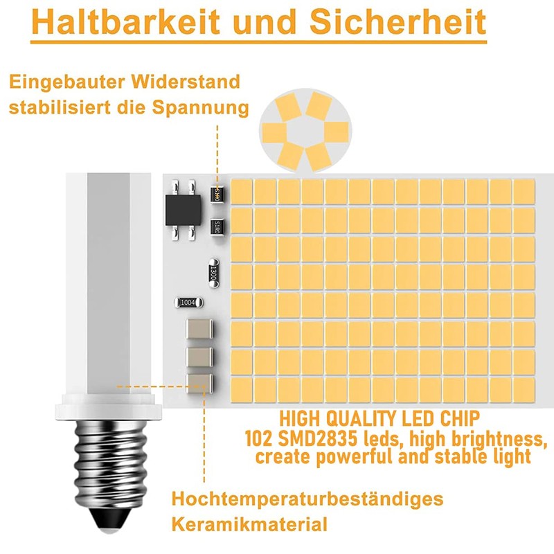VOKWAK E12 LED Bulb C7 Base C35 Candelabra Bulb C37
