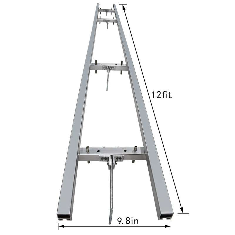 XSLOER Portable Chainsaw Mill 12FT Rail Mill Guide System