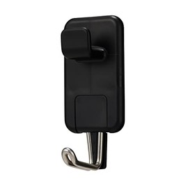 LEC Strong Neodymium Magnetic Hook, Extra Large, 1 Piece, Load Capacity 13.2 lbs (6 kg), Black