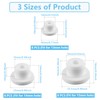 24 PCS Bathtub Jet Covers Silicone Hole Plug White Tube
