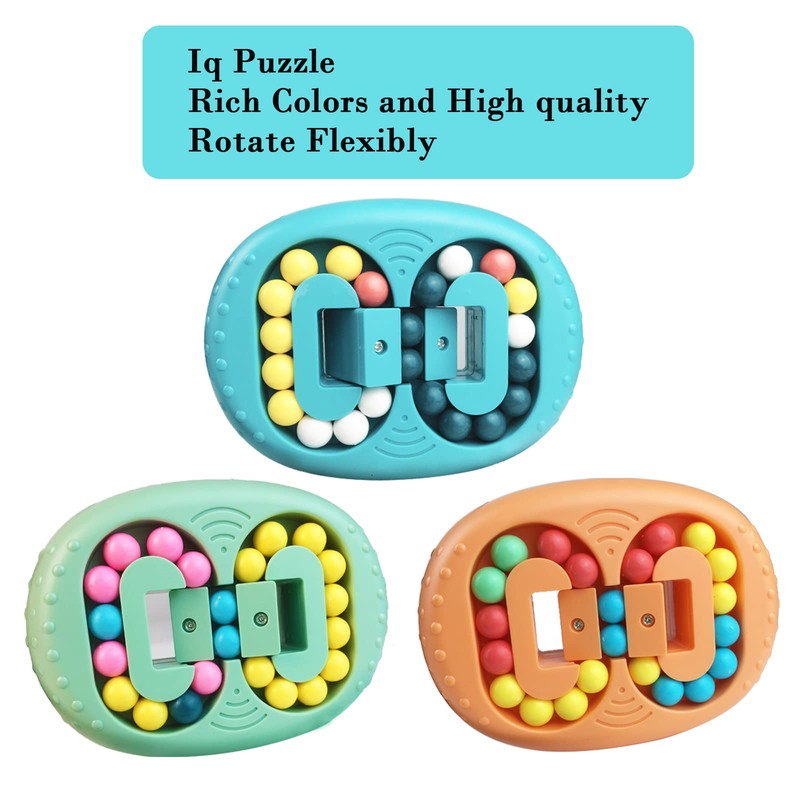 EACHHAHA Magic Bean Rotating Finger Cube, Fidget Toys, Skill Game