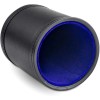 Leather Dice Cup with Navy Blue Felt Lining