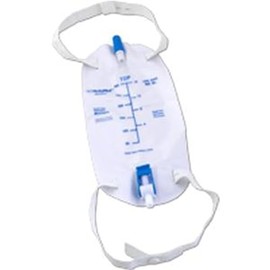 Reliamed ZRLB500HEA - Cardinal Health Premium Flocked Back Leg Bag with Flip Valve, 500 mL