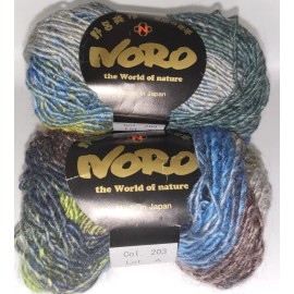 Noro 3 SKEINS/BALLS OF NORO SILK GARDEN YARN - COLOR #203