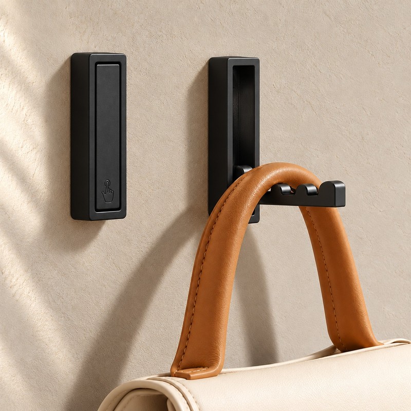 Foldable Wall Hook for Towels, Coats & Bags – Wall