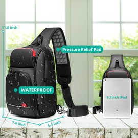 Eurcool Mens Shoulder Bag Sling Bag Crossbody Backpack Shoulder Casual Daypack Rucksack for Men