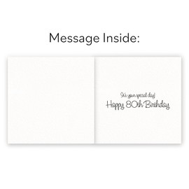 Hunts England - Vintage Motorbike 80th Birthday Card - Happy 80th Birthday - Steam Train Countryside - Classic Motorcycle - Age 80 Stunning Artistic Card - Milo's Gallery Collection