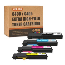VersaLink C400 C405 Extra High Capacity Toner Cartridge 4-Pack Replacement for Xerox C400 C405 Toner 106R03536 106R03538 106R03539 106R03537 Works with C400 C400D C400DN C405 C405N C405DN Printer