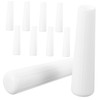 FONDOTIN 10pcs White Curtain Rod Handles Easy Install Wand Caps