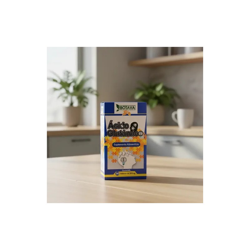 Acido Glutamico 90 Tabletas Botava 500 Mg Suplemento