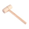 Wooden Mallet Beech Wood Hammer Head Tool Solid Round Head
