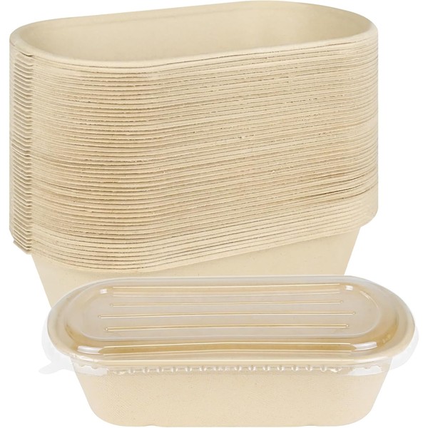 yintok 32oz Paper Meal Prep Containers with Lids – 50Pack