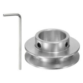 Kozelo V-Belt Pulley - [20mm Inner Diameter x 40mm Outer Diameter] Aluminum Alloy V-Groove Drive Pulley for 6mm PU Round Belts, Apply to Many Existing Drive Designs