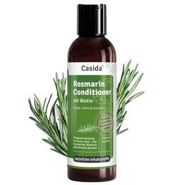 Casida Rosemary Conditioner with Biotin - Conditioner with Rosemary Oil for Hair Growth, Biotin and Keratin - Care, Shine, Better Combability, Anti-Frizz - No Parabens, Silicones, Mineral Oil - 200 ml