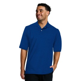 Jerzees Men's Short Sleeve Polo Shirts, Dri-Power, Sizes S-5X - Royal, 4X-Large