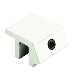 Prime-Line U 9812 Sliding Window Lock, Fits on 1/4 inch Max Fin, Aluminum, White, Tamper Resistant (2-pack)