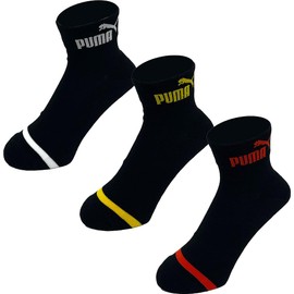 Iris Plaza Children's Socks, PU Socks, 6 Pair Set, 8.3 - 9.1 inches (21 - 23 cm), Kids, Black, 6 Pairs, black 6 pairs