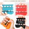 Finger Strengthener 4pcs Black, Blue, Orange, Red, Plastic 1.2-5 kg