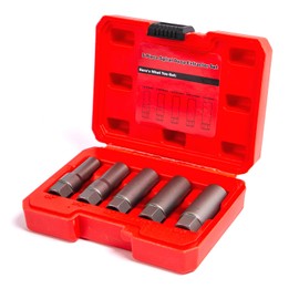 TGHLMH 5 Piece spiral type deep extractor set, for removing deep-set and broken nuts,studs, bolts, fittings, threaded tubes;