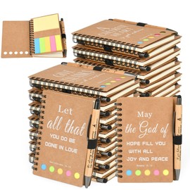 INSADA Christian Gifts Prayer Journal Bulk Notebook with Sticky Notes Christian Journal for Teachers Students Friends Family Christmas gifts(60 sets)