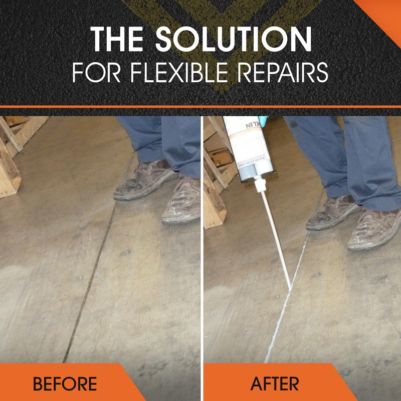 Roklin Systems, Inc. - PolyFlex DS Concrete Crack Filler, Quick-Drying