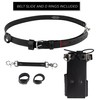 Perfect Fit firefighter radio strap and holder leather Bundle Set