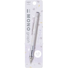 Tombow Mono Graph Mechanical Pencil, 0.3mm, Sheer Stone, Limited Pencil, Women's, Stationery, Light Color, Stone Pattern, Yurukawa, Adult DPA-143_Pale Purple 4186