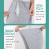 DURASIKO Unisex Side Zipper Bedridden Patient Clothing,Patient Pants,Tear Away Pants,Soft
