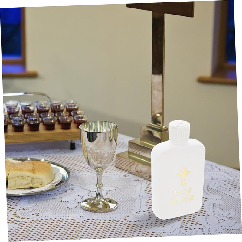 Mobestech 2pcs Holy Water Bottles Plastic Aroma Vials for Sacred