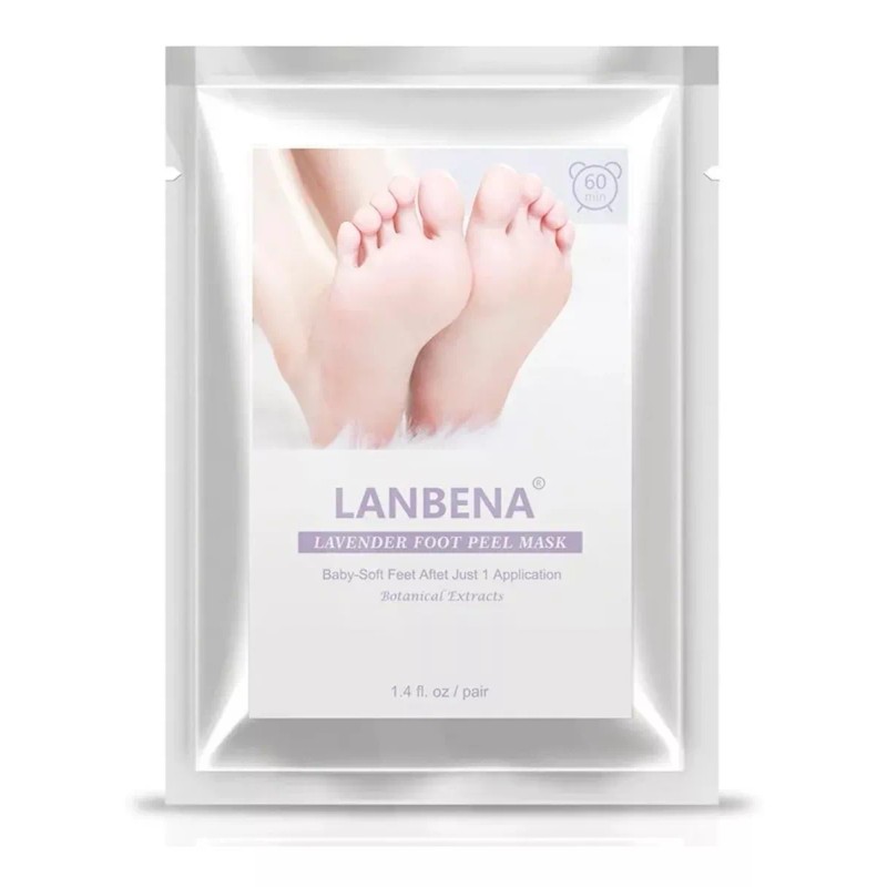 Lanbena Pack Mascarilla Exfoliante Pies Lanbena Elimina Piel Muerta