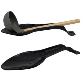 Vilde Spoon Holder Spoon Rest Spoon Stand for Spoon Ladle Black
