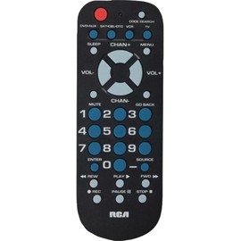 RCA Remote Control with 4 Functions,Black