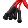 Spark Plug Ignition Wire Set Red High Performance Silicone 1m