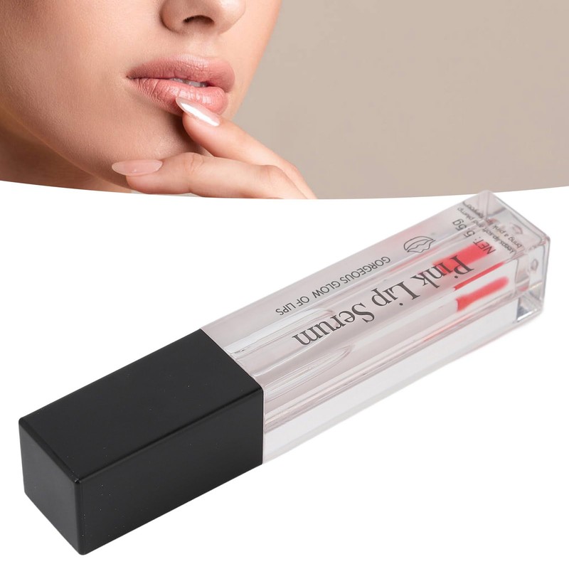 Nourished Pink Lip Serum, Wrinkle Reducingfor Plump Lips, Hydration, Brilliance,