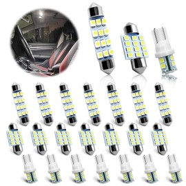 NTNEV Interior Car Lights, Car Led Bulb, LED Interior Replacement Bulbs of 24 Sets for Interior Map Dome Lights and License Plate Courtesy Lights