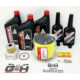 Complete Engine Motor Tune-up Oil Change Maintenance Kit THAT WORKS ON THE 1988-2000 Honda TRX 300 Fourtrax ATVs (4x4 Utility Model ONLY)