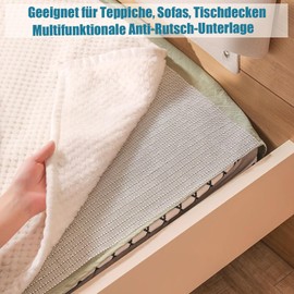 Non-Slip Mat for Carpet, Carpet Non-Slip Underlay, New Materials to Protect Against Curls, Cut to Size, Universal for Drawers, Shelves, Tray, Car Boot 50 x 80 cm