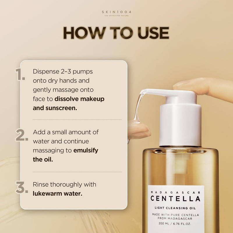 Madagascar Centella Light Cleansing Oil by Skin1004 for Women -