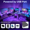 YGS-Tech 16.4FT UV Black Light LED Strip, 3528 385nm-400nm USB