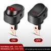 Nilight 5PCS LED Lighted Rocker Switch 12V Illuminated ON Off