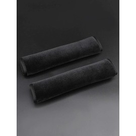 Unbranded 2pcs Plush Car Seat Belt Pads - Soft, Comfortable Safety Strap Covers