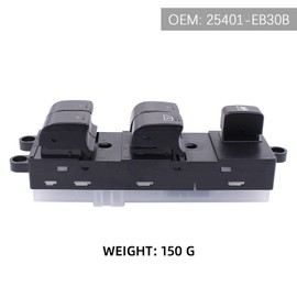 Power Window Switch Front Right Electric Car Window Master Switch 25401EB30B for N-issan Navara D40 Qashqai J10 J11 Pathfinder R51